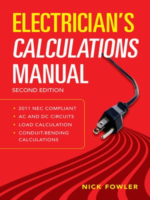 cover image of Electrician's Calculations Manual